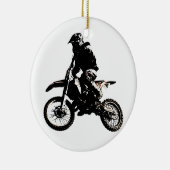 Motocross motorfiets keramisch ornament (Rechts)