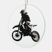 Motocross motorfiets keramisch ornament (Links)