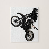 Motocross motorfiets legpuzzel (Verticaal)