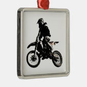 Motocross motorfiets metalen ornament (Rechts)