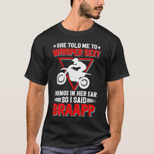 Motocross motorfiets motorfiets 2 slag dun t-shirt (Voorkant)