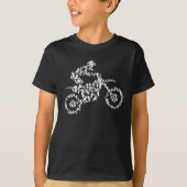 Motocross motorfiets motorfiets met drijfmot t-shirt (Voorkant)