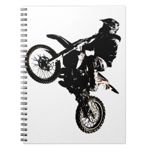 Motocross motorfiets notitieboek