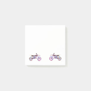 Motocross motorfiets post-it® notes