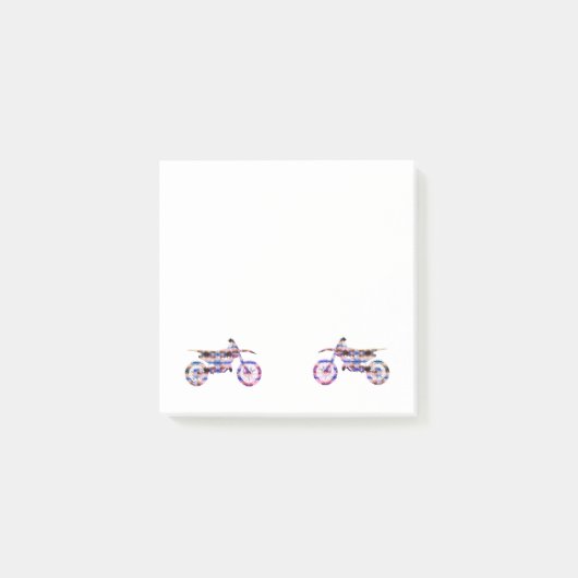 Motocross motorfiets post-it® notes (Voorkant)