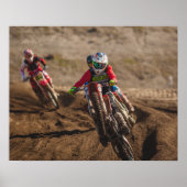 Motocross motorfiets poster (Voorkant)