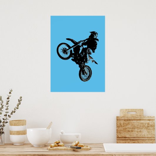 Motocross motorfiets poster (Keuken)