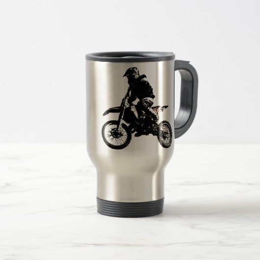 Motocross motorfiets reisbeker (Voorkant rechts)