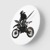 Motocross motorfiets ronde klok (Hoek)