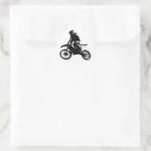 Motocross motorfiets ronde sticker (Tas)