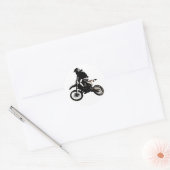 Motocross motorfiets ronde sticker (Envelop)