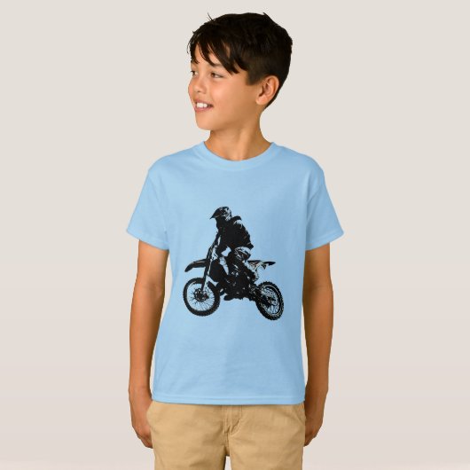 Motocross motorfiets t-shirt (Voorkant volledig)
