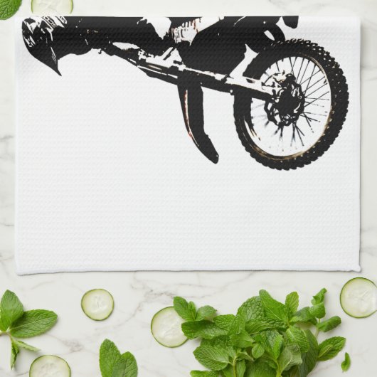 Motocross motorfiets theedoek (Gevouwen)