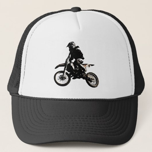 Motocross motorfiets trucker pet (Voorkant)