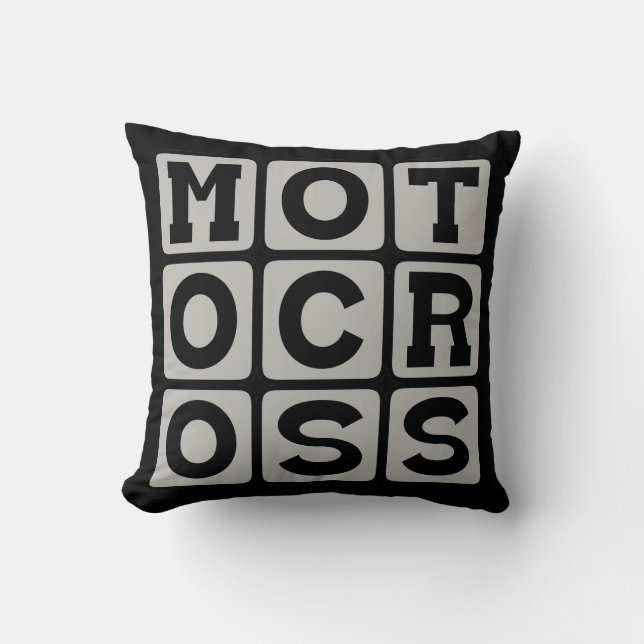 Motocross, motorsport kussen (Voorkant)