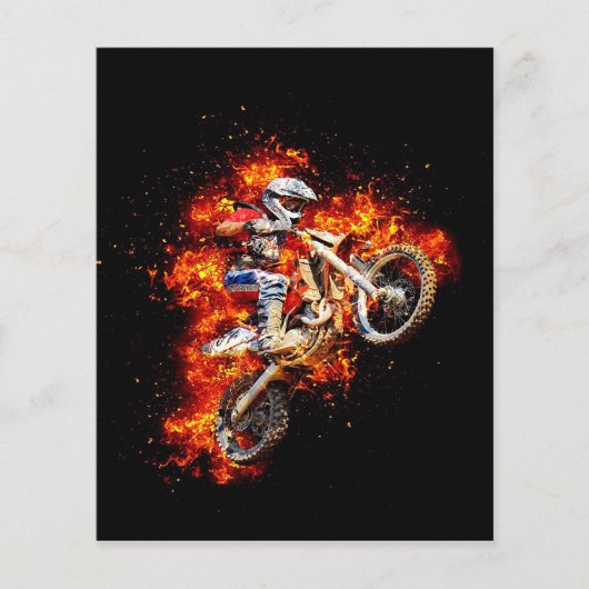 Motocross Muurkunst  Flyer (Voorkant)