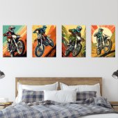 Motocross Muurkunst Sets (Slaapkamer)