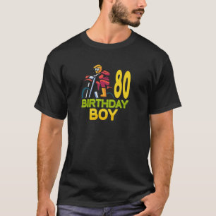 Motocross MX 80e Verjaardag Feest Vuilfiets 80 Jaa T-shirt