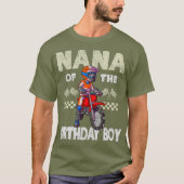 Motocross MX Nana Birthday Boy MX Family Dirt T-shirt (Voorkant)