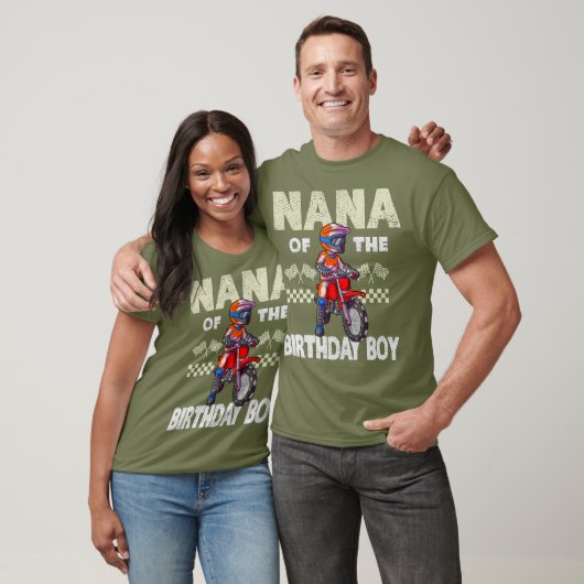 Motocross MX Nana Birthday Boy MX Family Dirt T-shirt (Unisex)