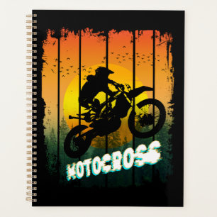 Motocross natuur rijden motorfiets sporten rijder planner