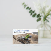 Motocross-nummer | Motorfietser Visitekaartje (Staand voorkant)