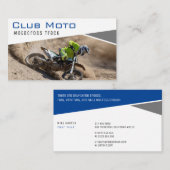 Motocross-nummer | Motorfietser Visitekaartje (Voorkant / Achterkant)