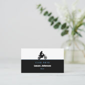 Motocross-nummer | Motorfietser Visitekaartje (Staand voorkant)