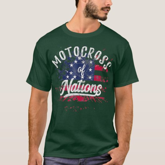 Motocross of Nations Support USA MX Team at MXdN T-shirt (Voorkant)
