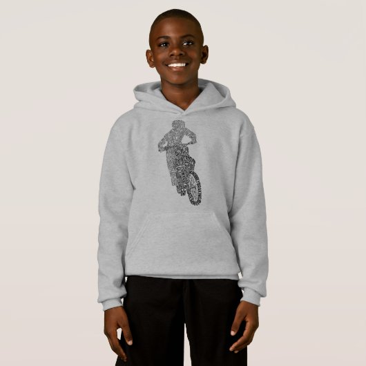 Motocross-off Road Motorcycle Word Art (Voorkant volledig)