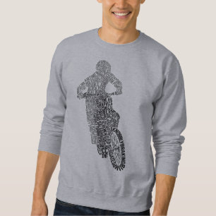 Motocross-off Road Motorcycle Word Art Trui