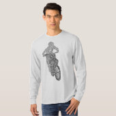 Motocross-off Road Trial Bike Word Art T-shirt (Voorkant volledig)