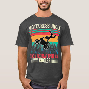 Motocross oom als een gewone oom, maar koeler t-shirt