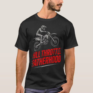 Motocross papa dirt bike Motocross Vaderdag T-shirt