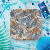 Motocross  papieren bordje (Feest)