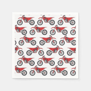 Motocross Papieren Servietten, Dirt Bike Racing Ve Servet