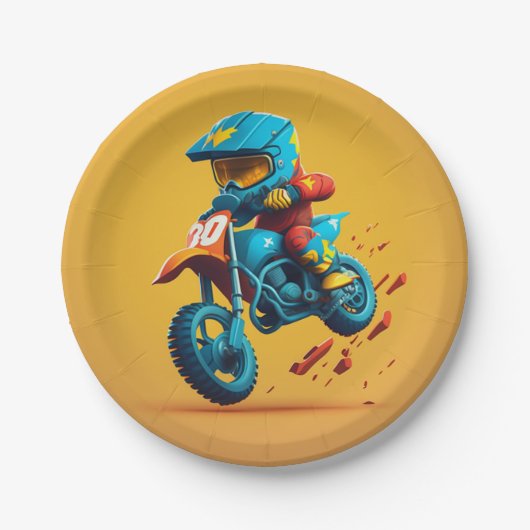 Motocross-party Bord Napkins Paper (Voorkant)
