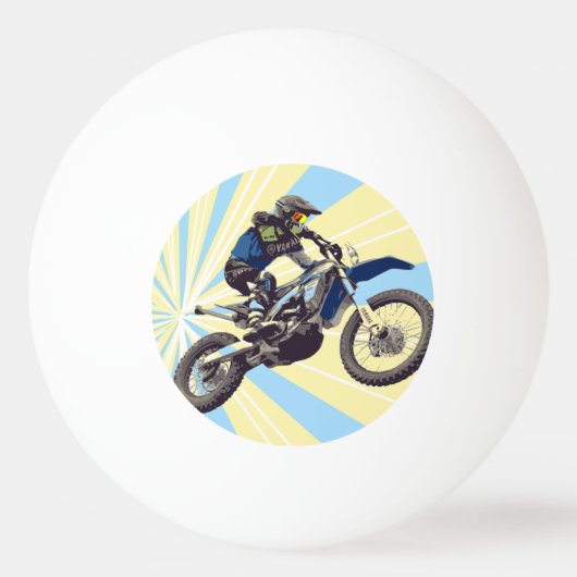 Motocross Pingpongbal (Voorkant)