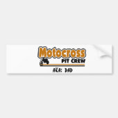 Motocross Pit Crew Bumpersticker (Voorkant)