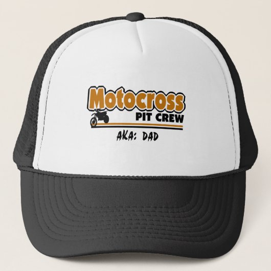 Motocross Pit Crew Trucker Pet (Voorkant)