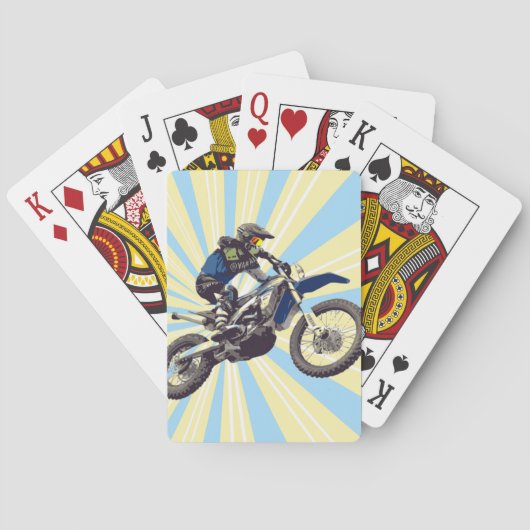 Motocross Pokerkaarten (Achterkant)