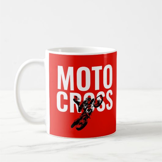 Motocross Pop sport Koffiemok (Links)