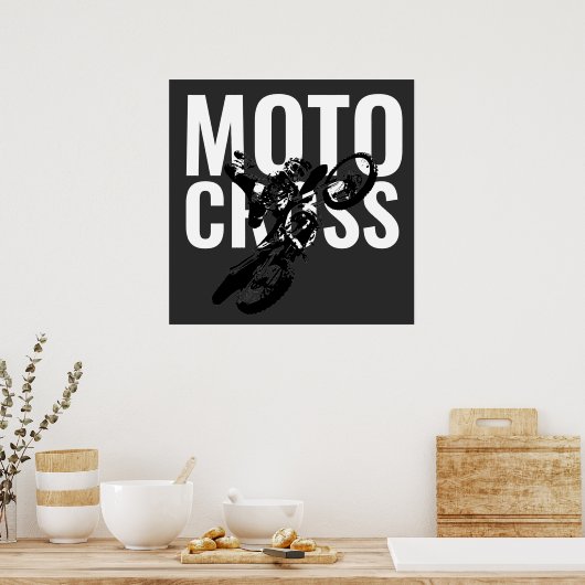 Motocross Pop sport Poster (Keuken)
