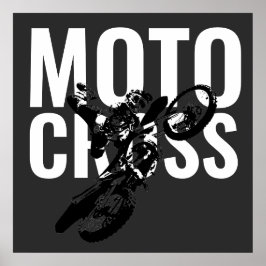 Motocross Pop sport Poster