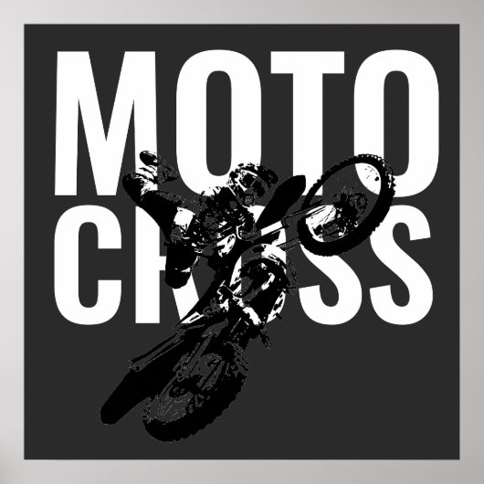 Motocross Pop sport Poster (Voorkant)