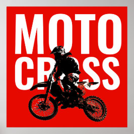 Motocross Pop sport Poster