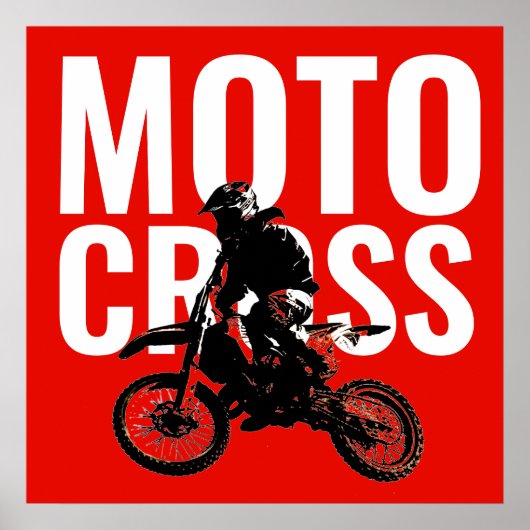 Motocross Pop sport Poster (Voorkant)