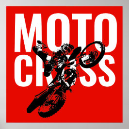 Motocross Pop sport Poster