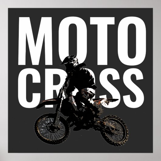 Motocross Pop sport Poster (Voorkant)