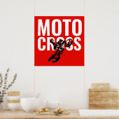 Motocross Pop sport Poster (Keuken)
